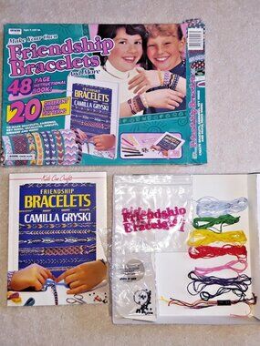 90s Vintage Make Your Own Friendship Bracelets DIY Kit Crafts IRWIN French